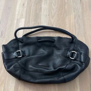 Cole Haan soft leather tulip/hobo style bag. Black. Soft leather